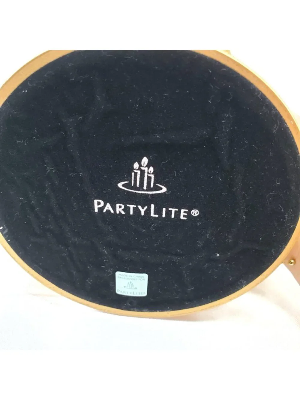 Partylite P9903 Gold Mosaic Column Candle Holder 9